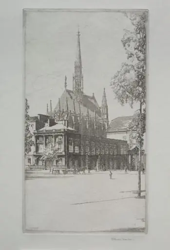 St. Chapelle, Paris, by Herbert Gordon Warlow