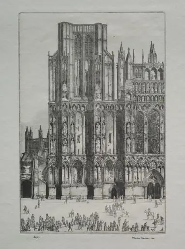 Wells Cathedral, by Herbert Gordon Warlow