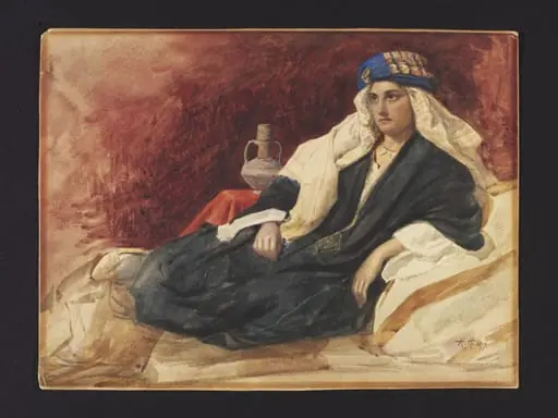 Young Person in Arab dress, by Herbert Herkomer