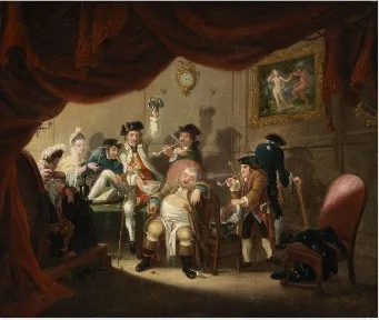 The Constable of the Night's Ramble, by Herbert Pugh, oil, 1771