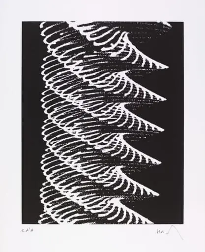 Analog-Grafik P1 (Pendular Oscillogram), by Herbert W. Franke