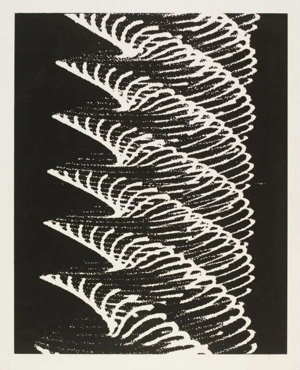 Analog-Grafik P2 (Pendular Oscillogram), by Herbert W. Franke, 1970