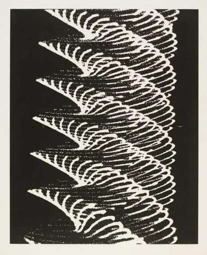Analog-Grafik P2 (Pendular Oscillogram), by Herbert W. Franke