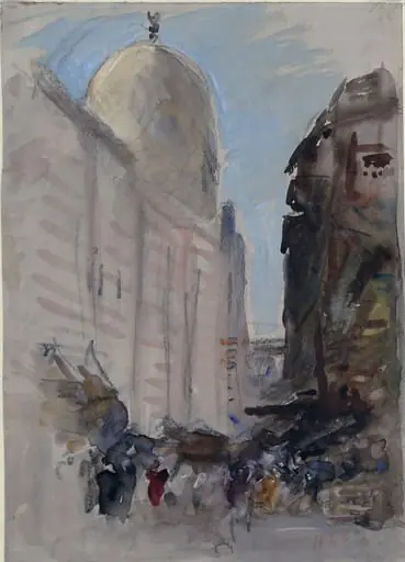 A Mosque at Cairo, by Hercules Brabazon Brabazon