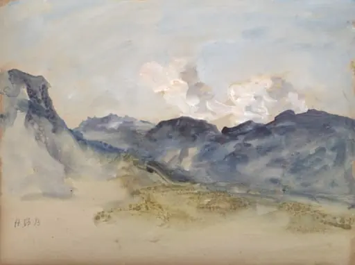 In the Alps, by Hercules Brabazon Brabazon