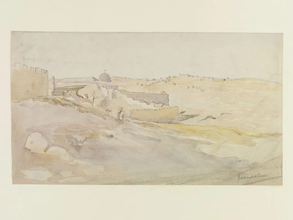 Jerusalem, by Hercules Brabazon Brabazon, watercolor, 1860