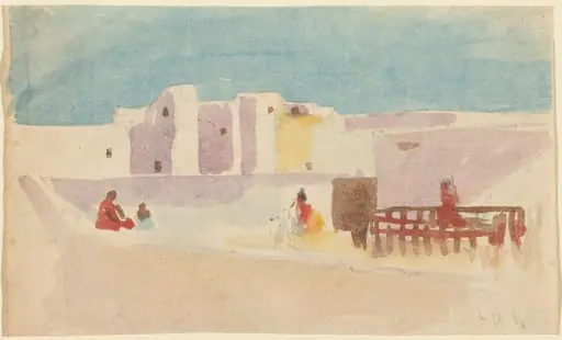 Walls of a North African City, by Hercules Brabazon Brabazon