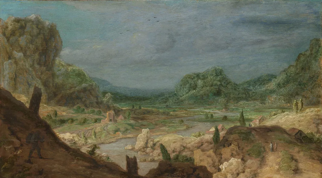 River Valley, by Hercules Segers, oil, 1628