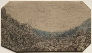 Enclosed Valley, by Hercules Seghers
