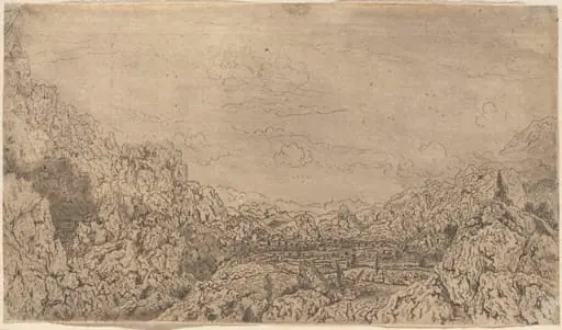 The Enclosed Valley, by Hercules Seghers