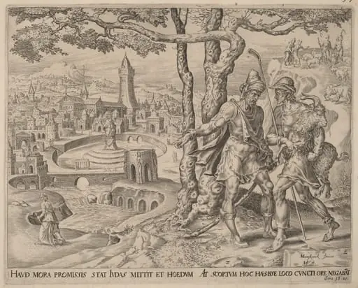Hirah the Adullamite with the Kid, by Herman Jansz Muller
