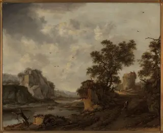 River landscape, by Herman Naiwincx