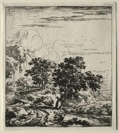 Le sentier au bord de la rivière et le petit pont du bois, by Herman Naiwinx