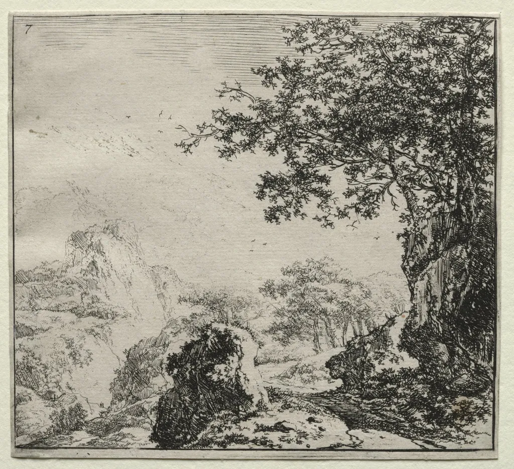 The Road near the Rocks, by Herman Naiwinx, 1646