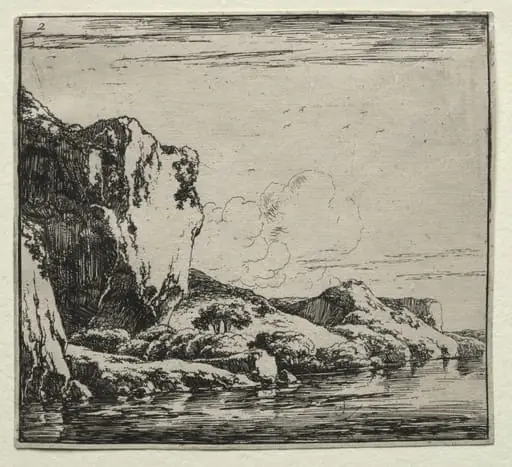 The Rock at the Border of a Large River, by Herman Naiwinx