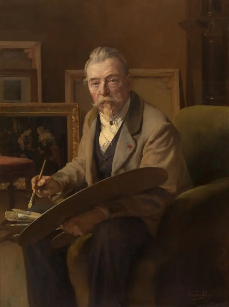 The Painter Alexandre Nestor Nicolas Robert, by Herman Richir