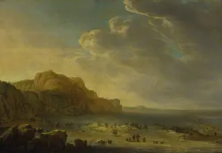 Christ Preaching from a Boat, by Herman Saftleven, 1642