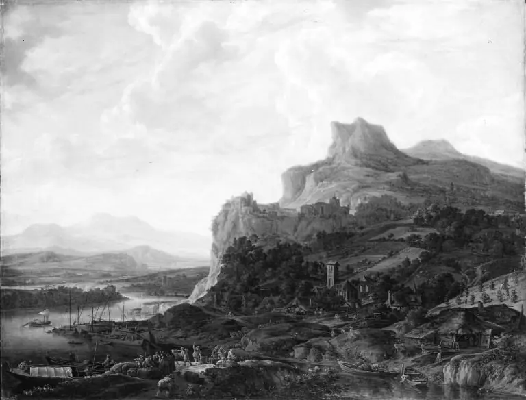 Landscape by the Rhine, by Herman Saftleven