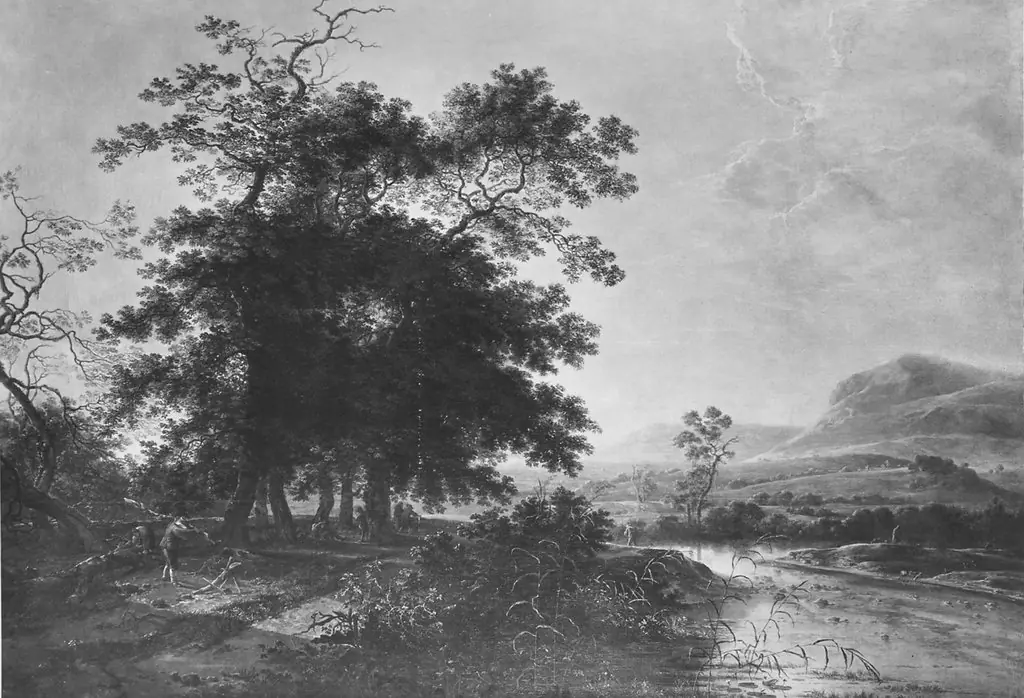 Landschaft bei Sonnenuntergang, by Herman Saftleven
