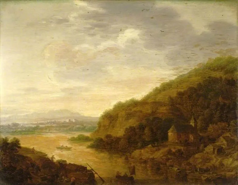 View on the Rhine, by Herman Saftleven