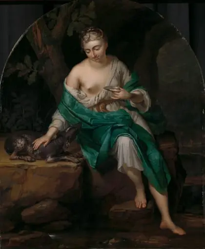 A Woman with a Dog, by Herman van der Mijn