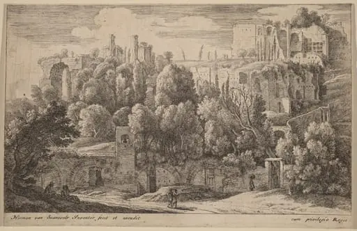 Antique Ruins of an Amphitheatre, by Herman van Swanevelt