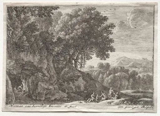 Landscape with Satyrs, by Herman van Swanevelt