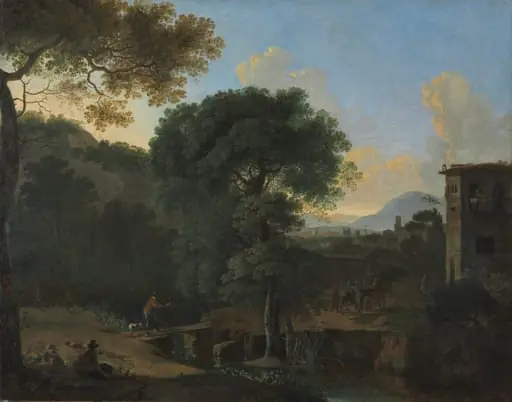 Landscape with Travelers, by Herman van Swanevelt