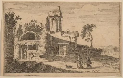 Ruined Building with a Tower, by Herman van Swanevelt