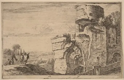 Ruins on the Palatine Hill, by Herman van Swanevelt