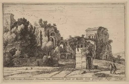 The Baths of Caracalla, by Herman van Swanevelt