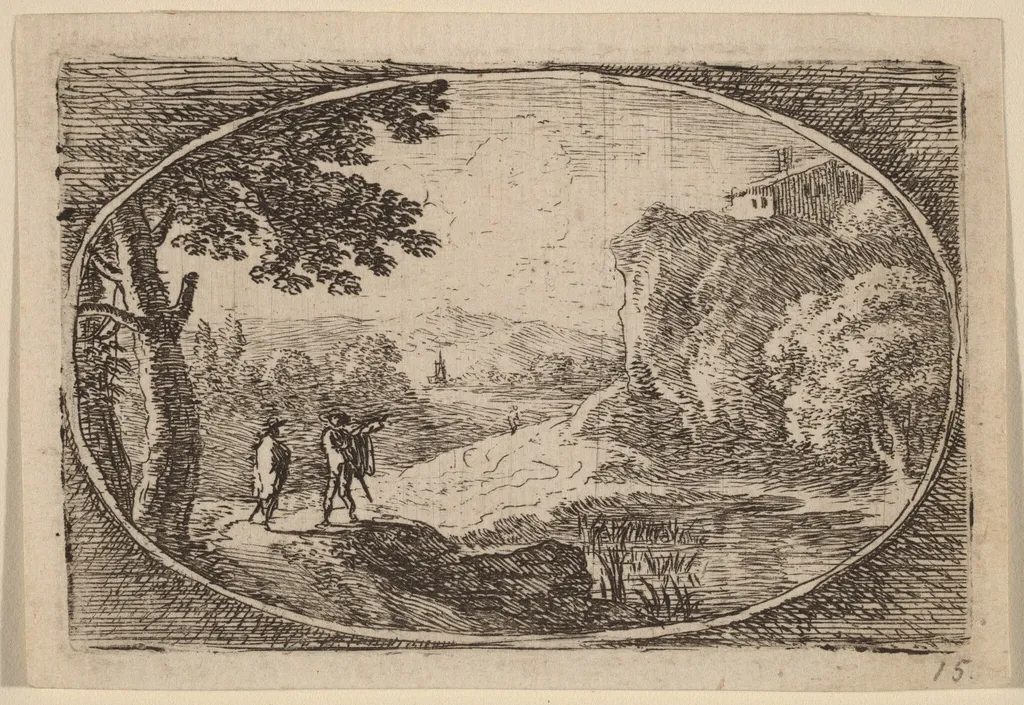 The House on the Rock, by Herman van Swanevelt, ink, 1628