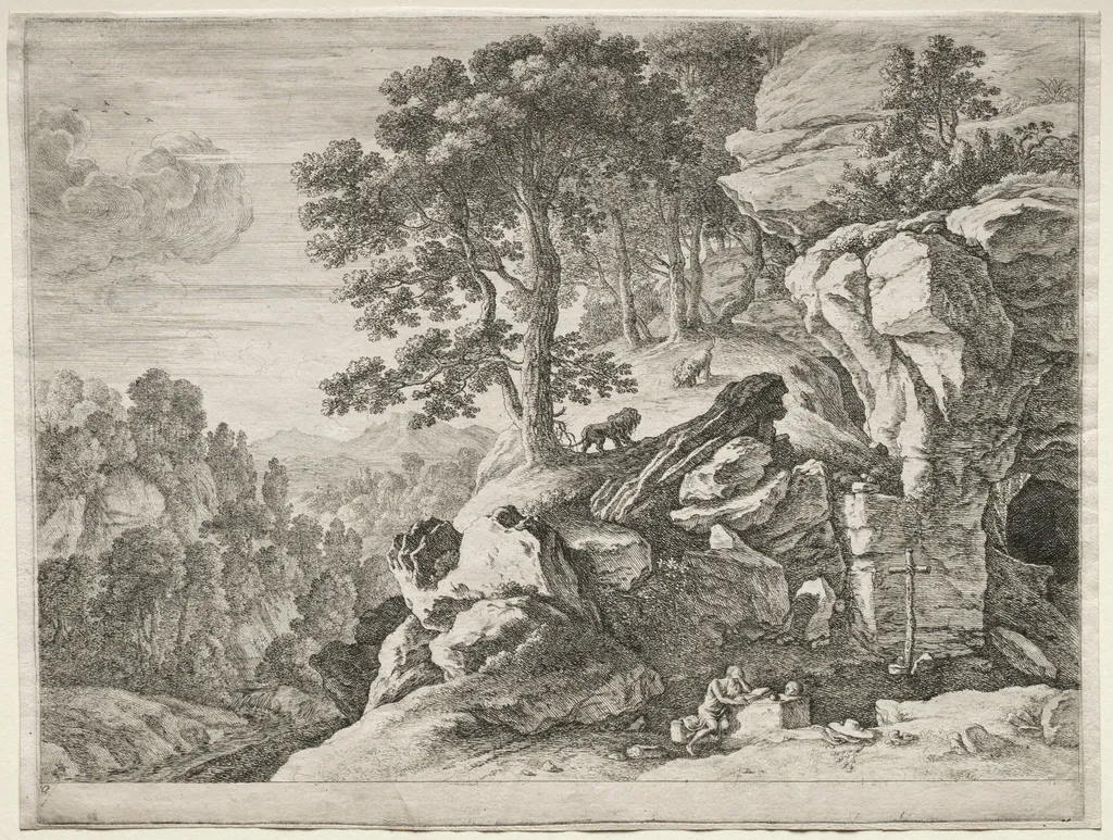 The Penitents: St. Jerome in the Desert, by Herman van Swanevelt, 1638