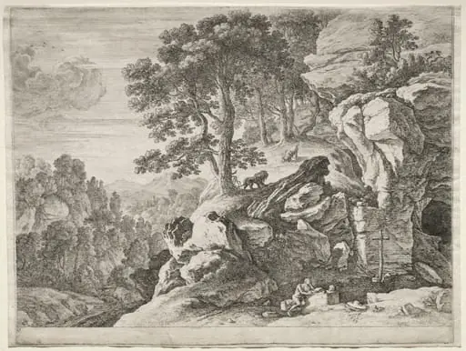 The Penitents:  St. Jerome in the Desert, by Herman van Swanevelt
