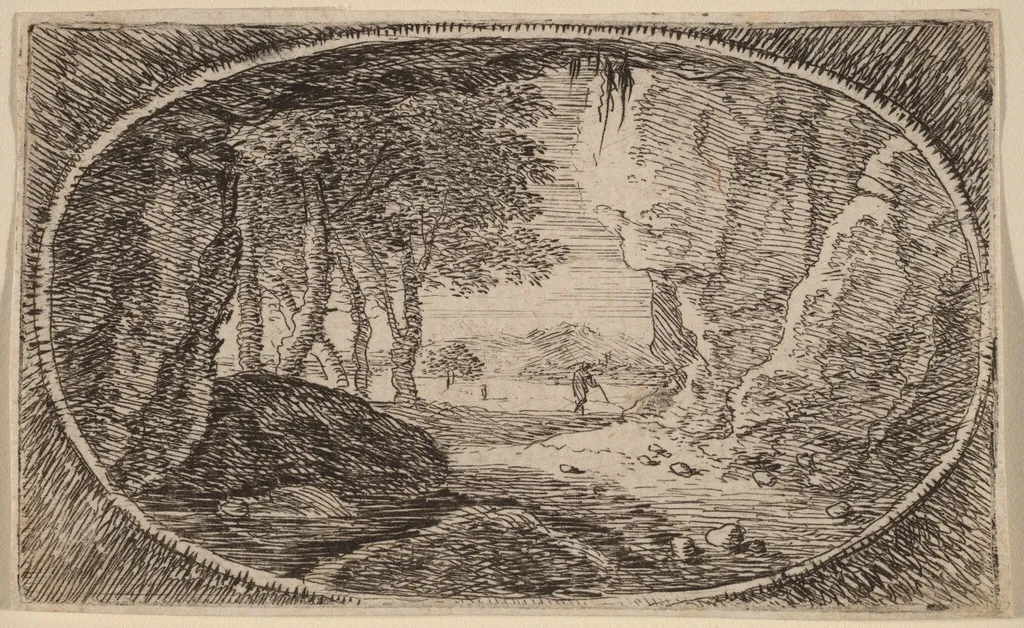 The Rocks, by Herman van Swanevelt, ink, 1628