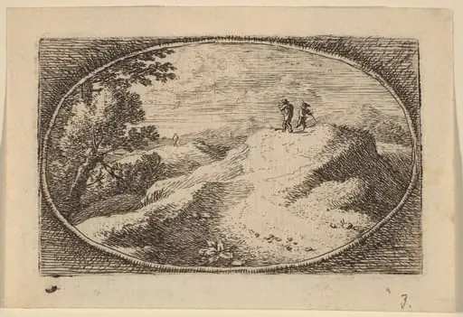Two Men on a Bare Hill, by Herman van Swanevelt