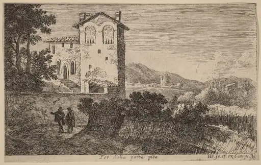Villa Outside the Porta Pia, by Herman van Swanevelt