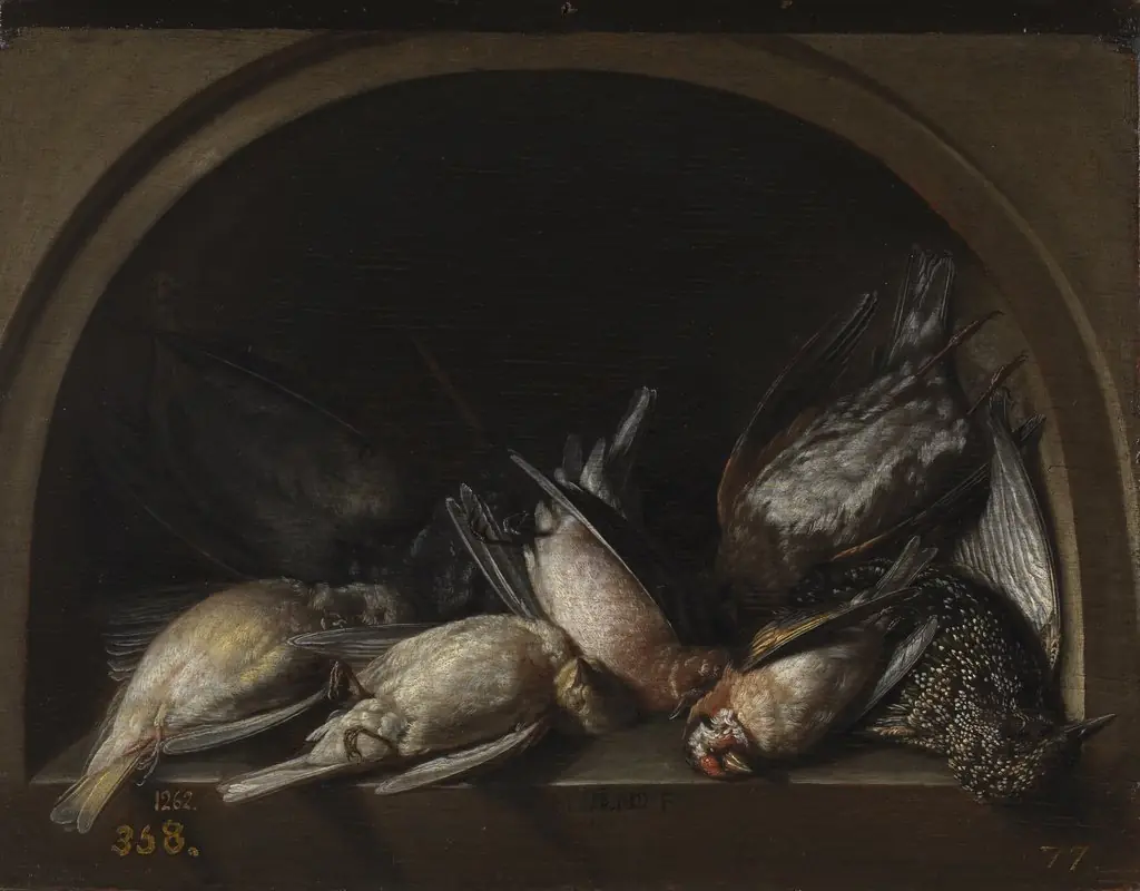 Still Life with Game Fowl, by Herman van Vollenhoven