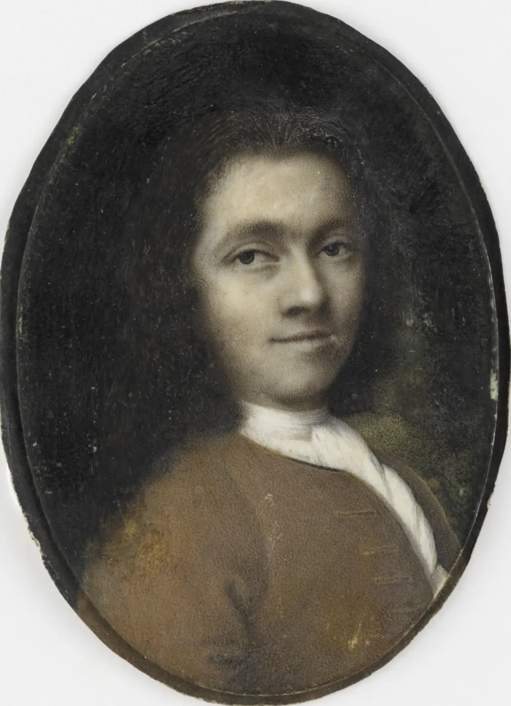 Self-portrait, by Herman Wolters, ivory, 1717