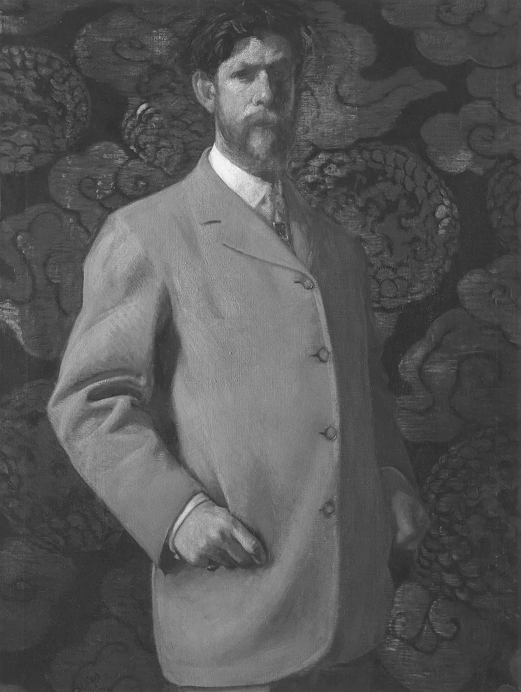 Self Portrait, by Hermann Dudley Murphy, oil, 1900