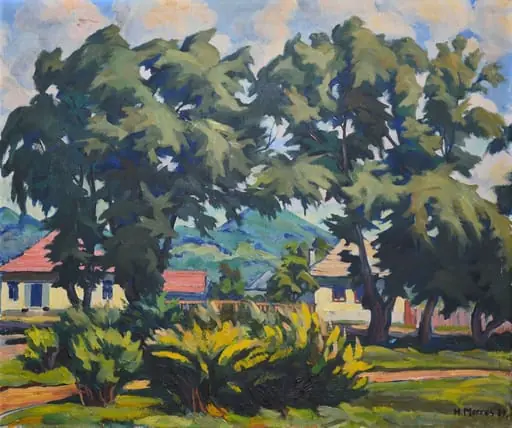 Peisaj din Baia Mare, by Hermann Morres