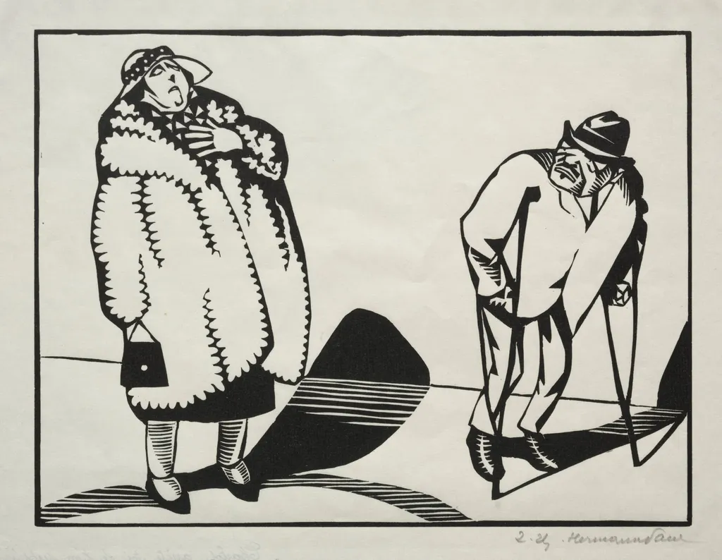Charlot arrête toi je t'en supplie, jai jambres brisées, by Hermann-Paul, 1924