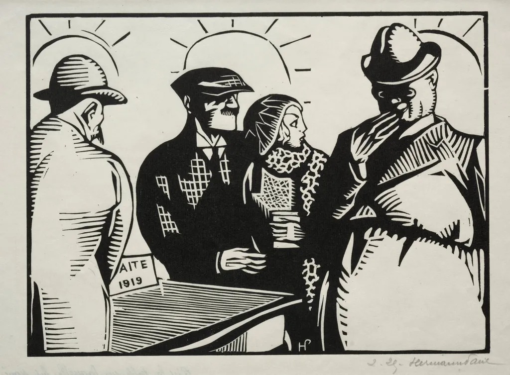 It is the Table on Which the Treaty of Versailles was Signed, by Hermann-Paul, 1919