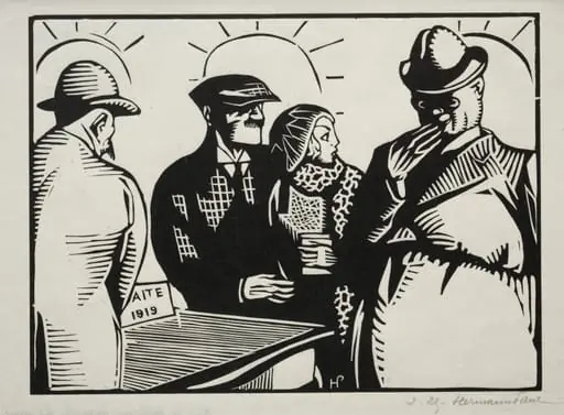 It is the Table on Which the Treaty of Versailles was Signed, by Hermann-Paul