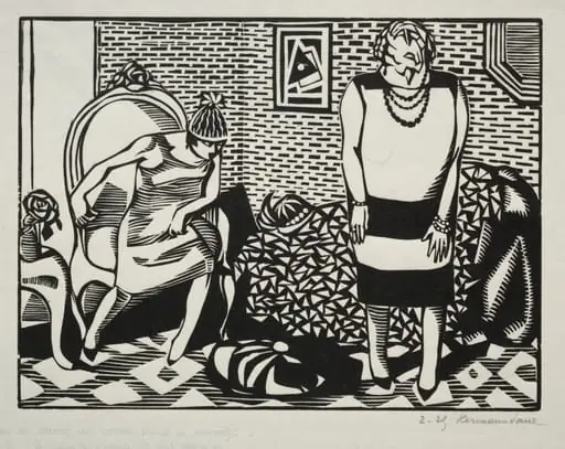 Mama, si tu ne peux pas garder de souliers ce n'est pas la peine d'avoir fait fortune, by Hermann-Paul