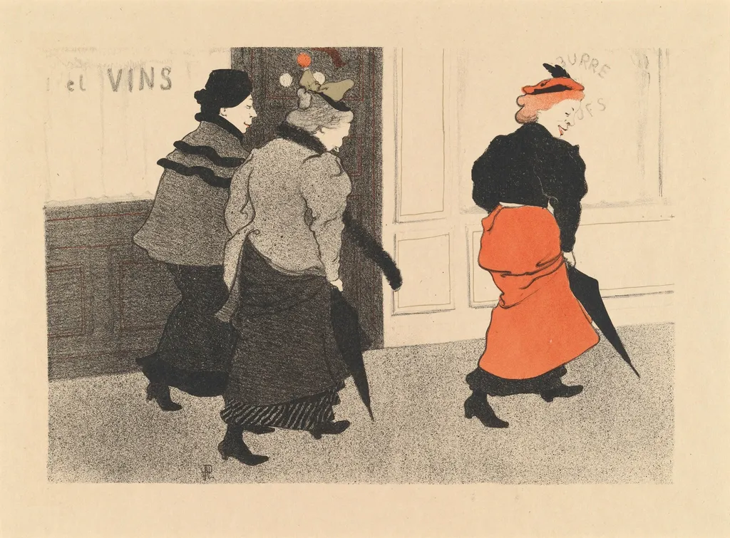Milliners (Modistes), by Hermann-Paul, ink, 1894