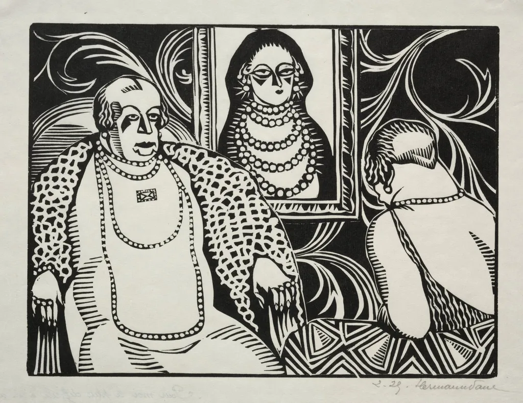 Pour moi le plus diffile c'est de m'habituer à porter un chapeau, by Hermann-Paul, 1924