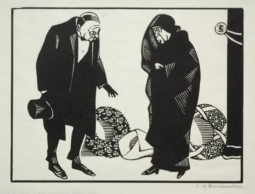 Vous voulez accompagner à pied le corps de votre - Oui c'est une occasion de marche un peu., by Hermann-Paul