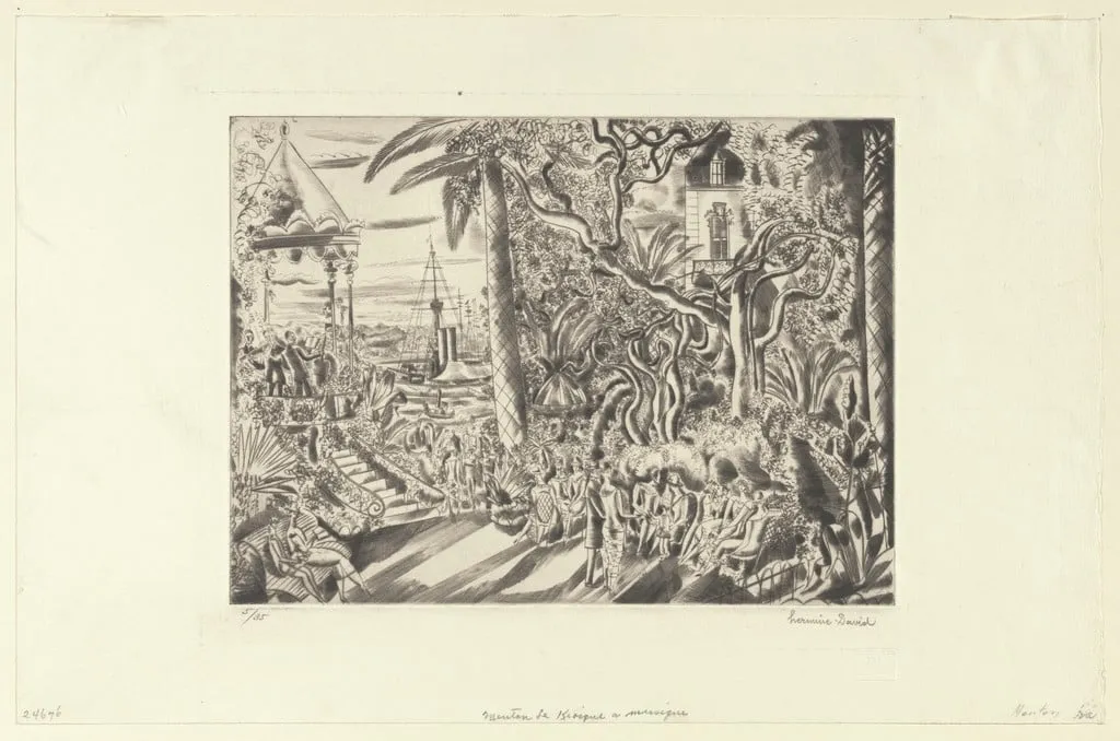 Untitled, by Hermine David, ink, 1890
