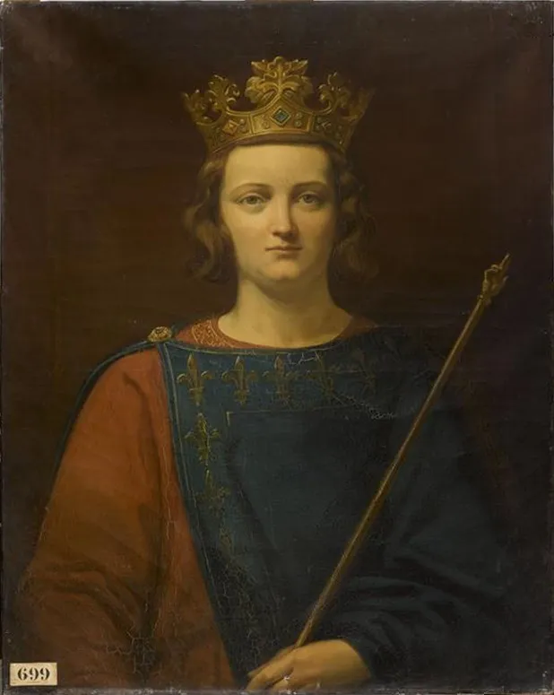 Charles IV le Bel, roi de France (1295-1328), by Herminie Déhérain, oil, 1837